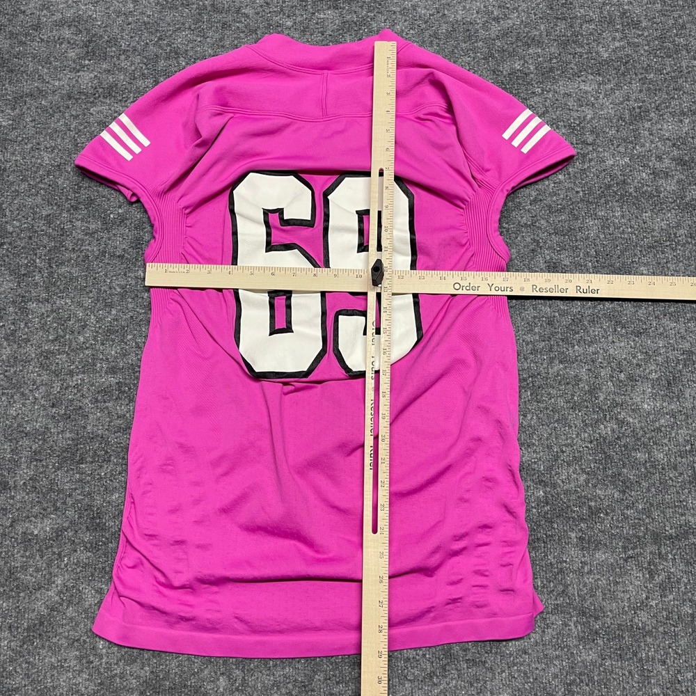 Adidas Beaverton Oregon Football Game Day Jersey Womens 2XL XXL Pink #69 Graphic - Picture 9 of 12
